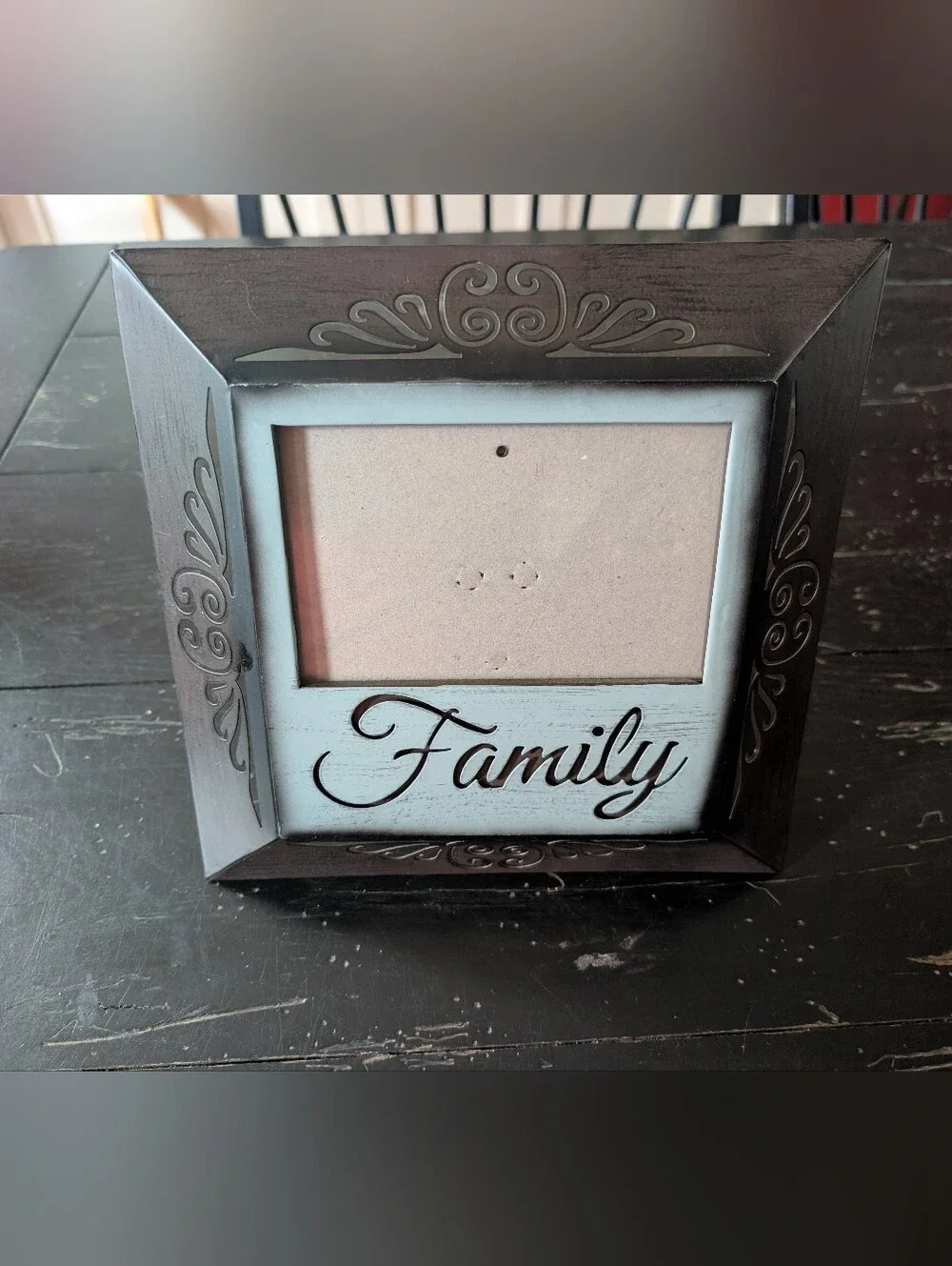 Vintage-style Square Metal Tabletop 
